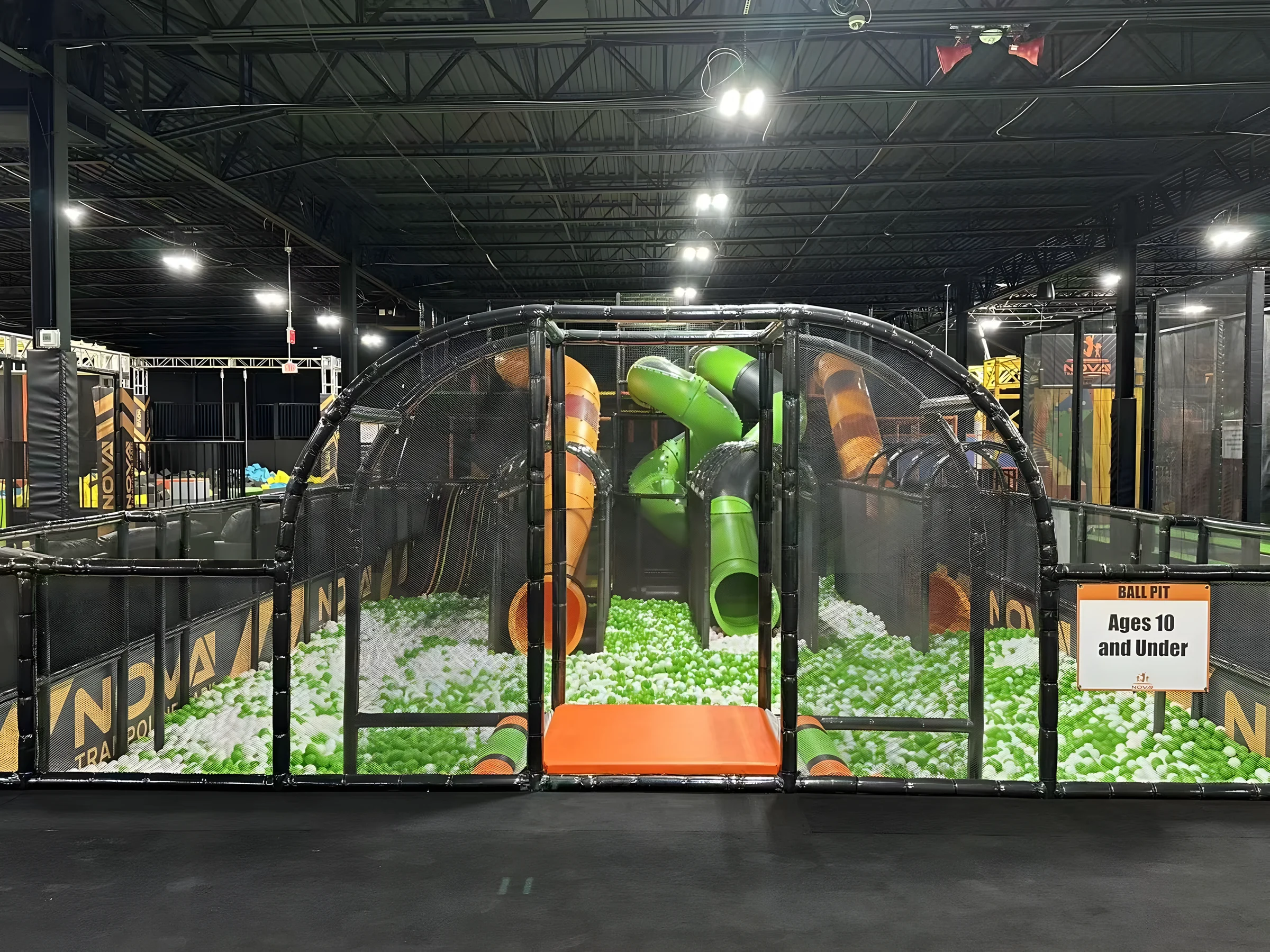Ball pit for ages 10 and under at Nova Adventure Park Cincinnati